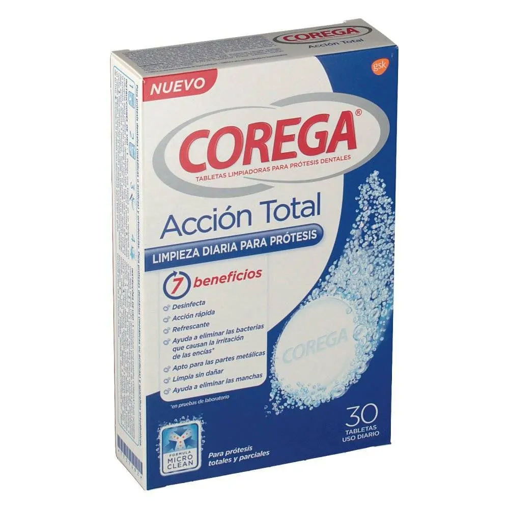 Corega Accion Total 30 tabletas