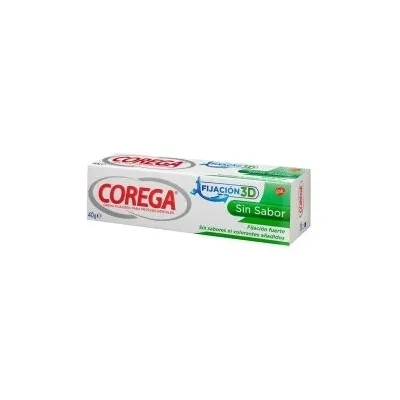 Corega Crema Adhesiva Fijación 3D Sin Sabor 40 G