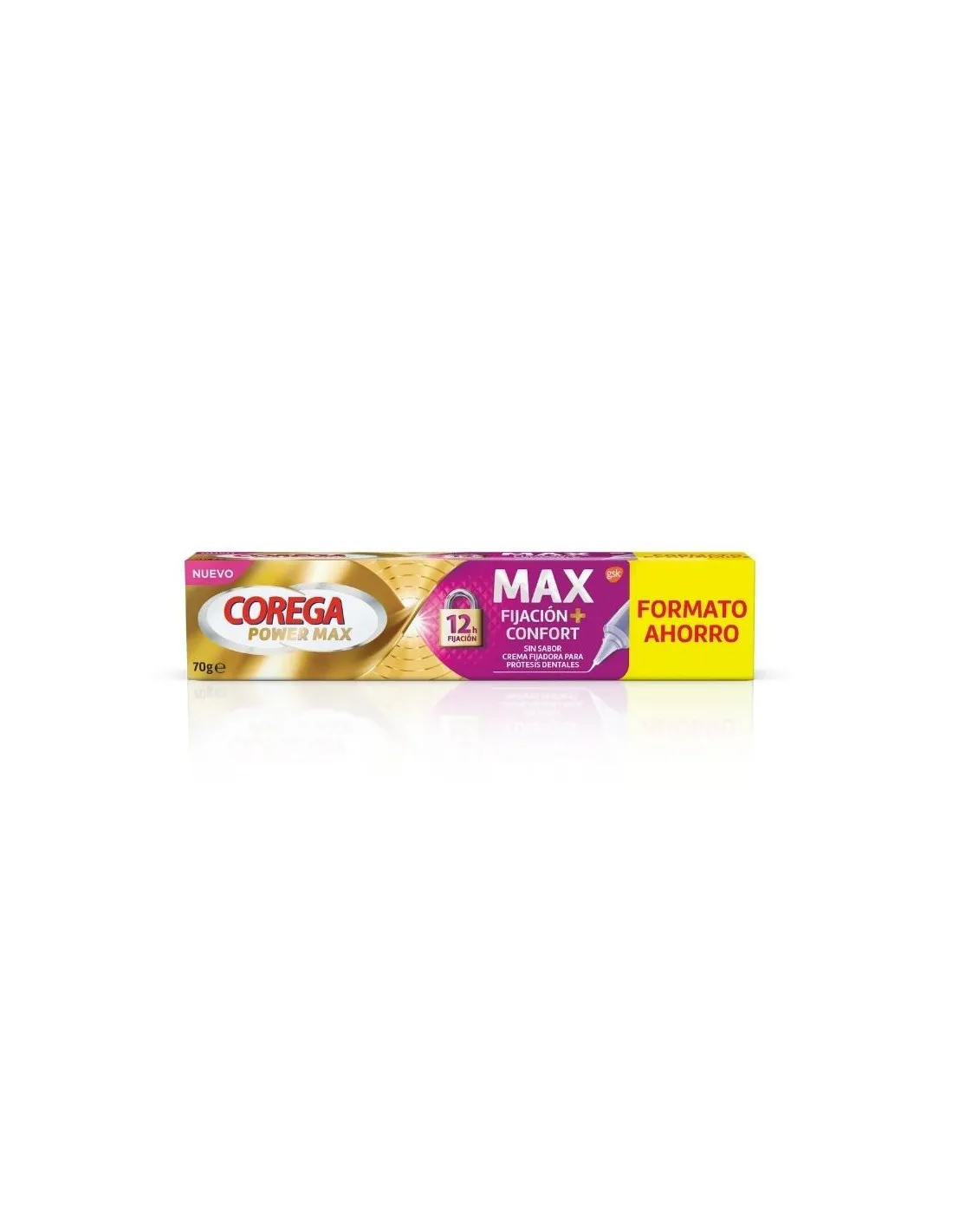 COREGA POWER MAX FIJACIÓN + CONFORT SIN SABOR 70G