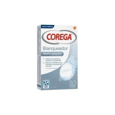 Corega® Blanqueador 30 tabletas efervescentes