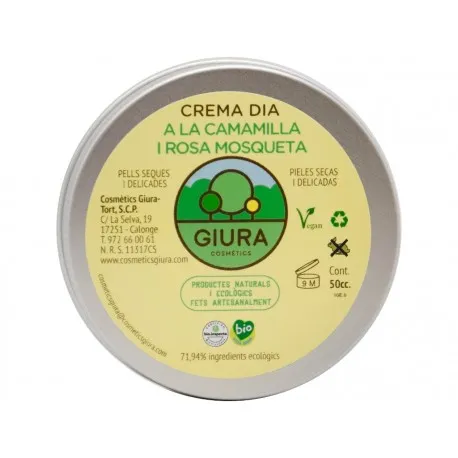 Crema dia a la Manzanilla y Rosa mosqueta Cosmètics Giura 50 cc.