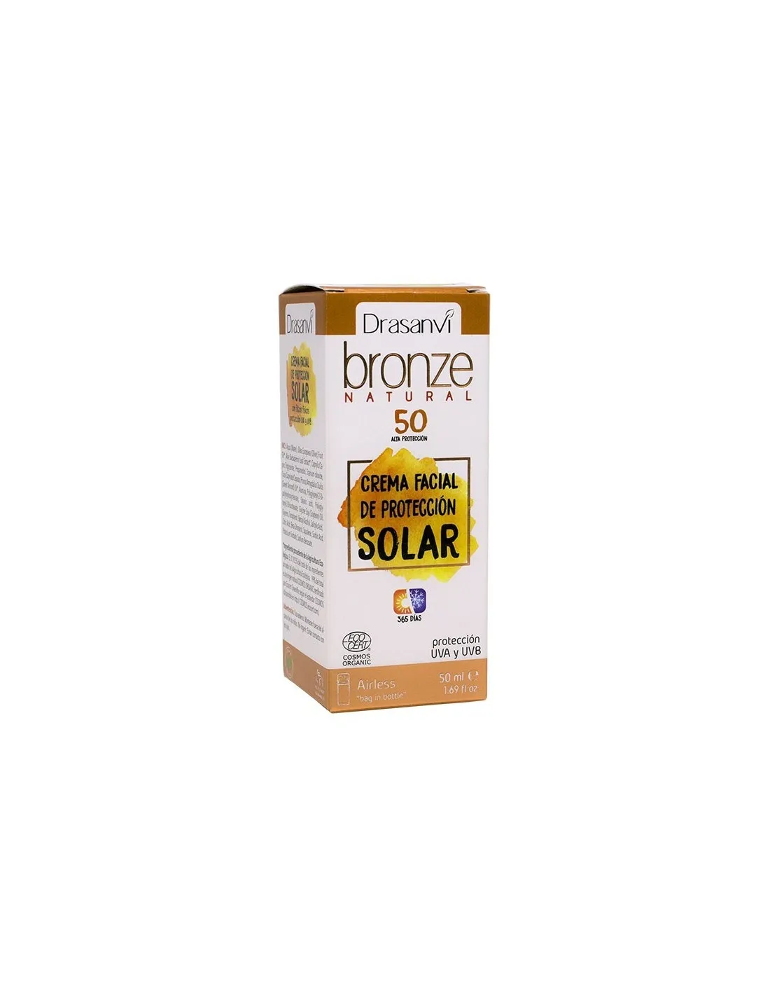 Crema Solar Proteccion 50 Cosm Org 50Ml Bronze Drasanvi