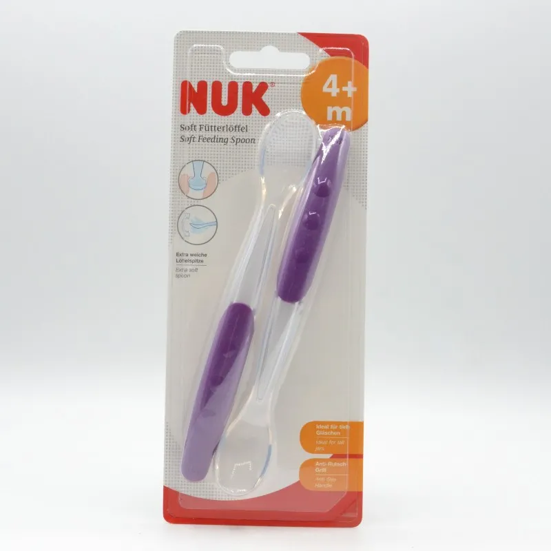CUCHARA NUK SILICONA +4M 2 U