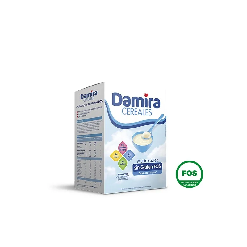 Damira Multicereales sin gluten FOS 600gr