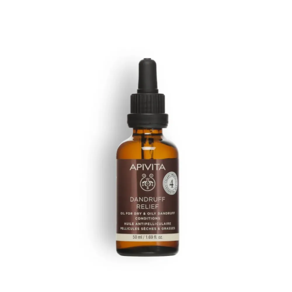 Dandruff Aceite Anticaspa Calmante con Apio y Propóleo, 50 ml. - Apivita