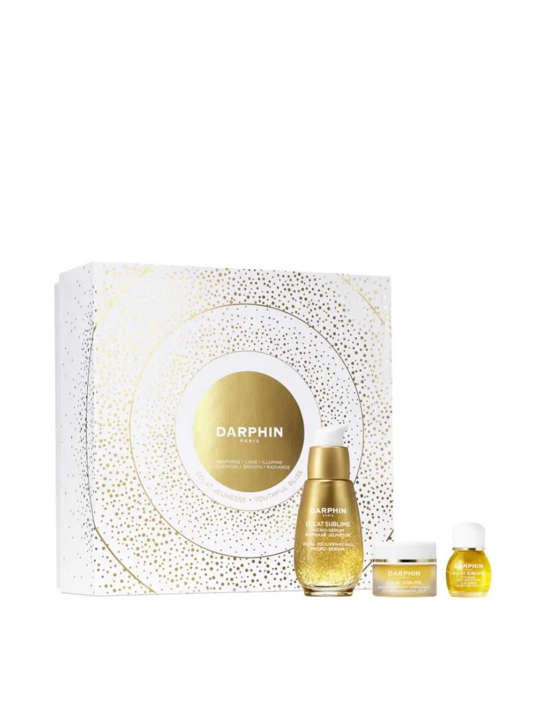 Darphin Cofre Éclat Sublime Youthful Bliss Serum 30 ml + Balsamo Limpiador 5 ml + Aceite 8 Flores 5 ml