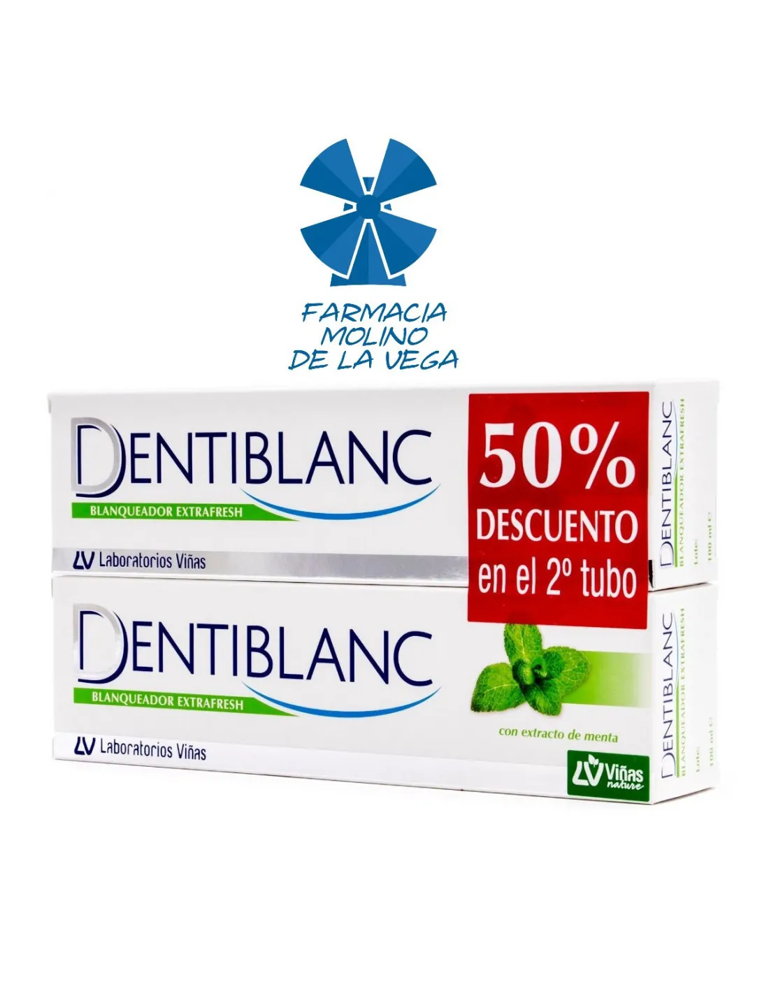 DENTIBLANC BLANQUEADOR EXTRAFRESH PACK 50% DTO. EN 2º TUBO