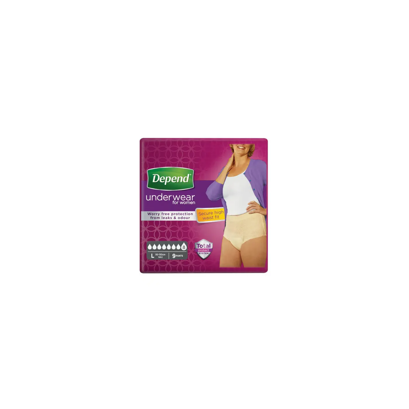 Depend Pants Super L Mujer Pac