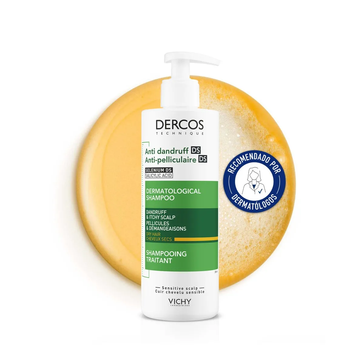 Dercos Champu Anticaspa Seco 400 Ml
