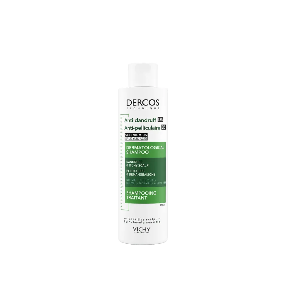 Dercos Champú Anticaspa DS Cabello Graso, 200 ml. - Vichy