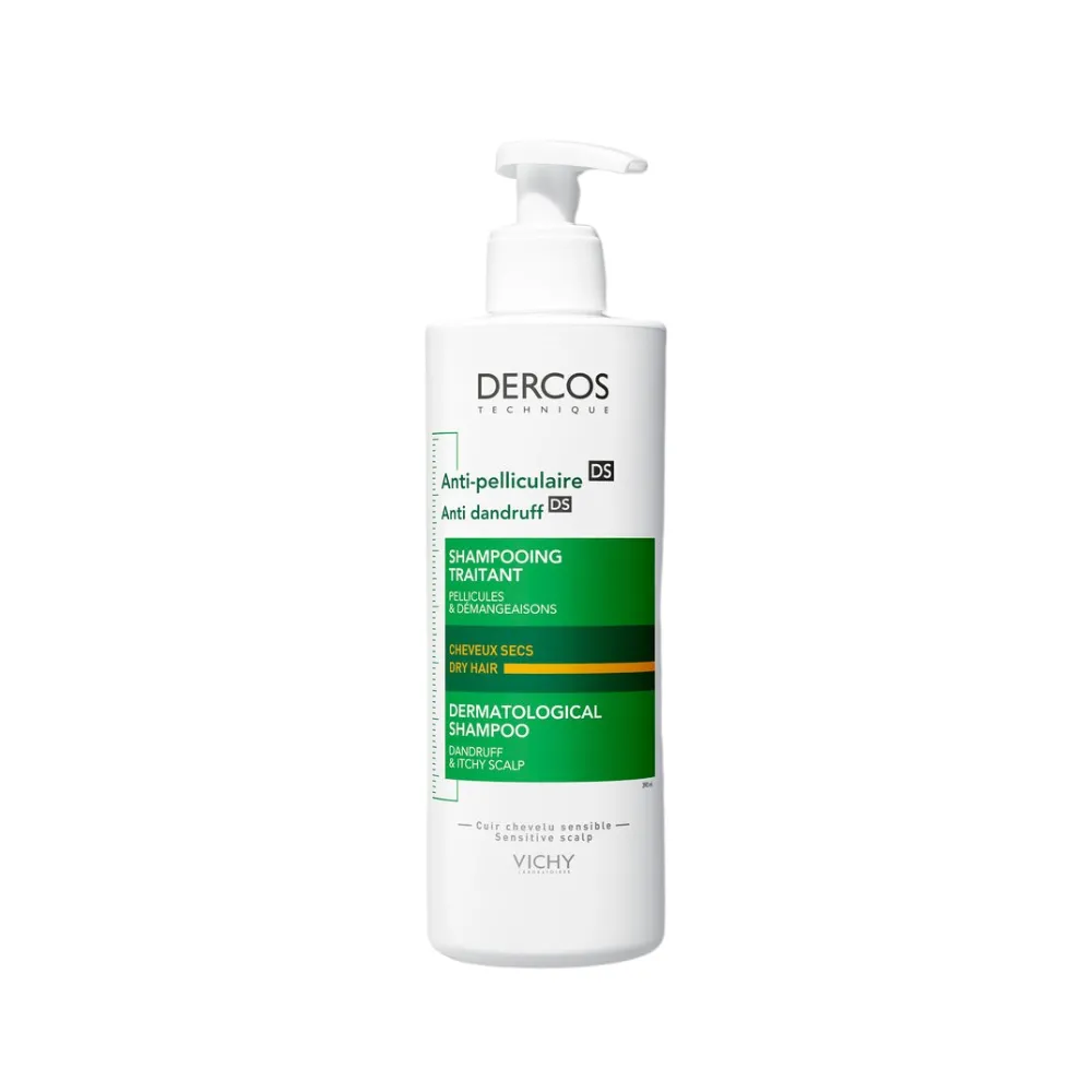 Dercos Champú Anticaspa DS, Cabello Seco, 400 ml. - Vichy