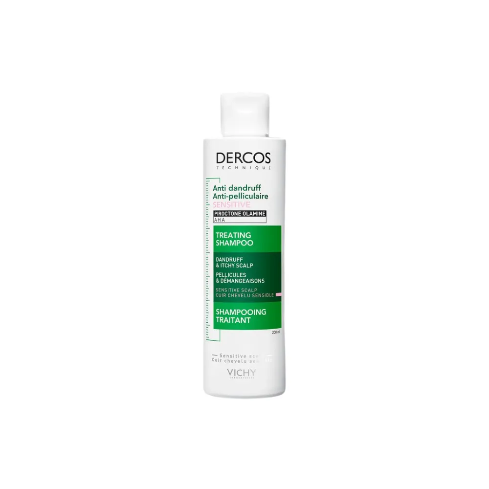 Dercos Champú Anticaspa Sensitive, 200 ml. - Vichy