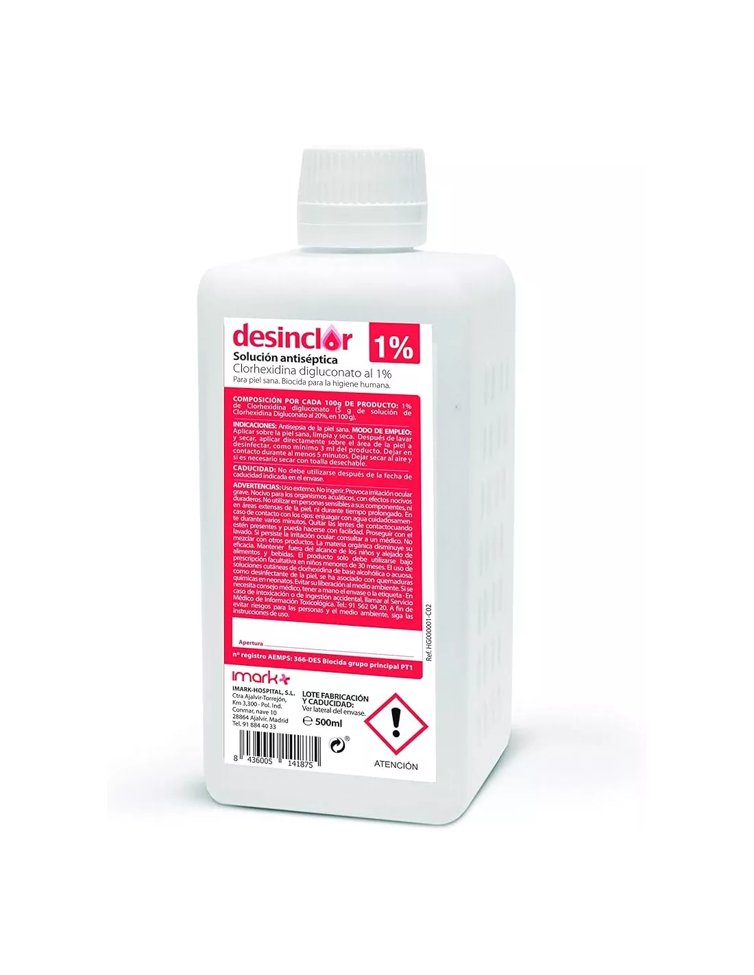 Desinclor Clorhexidina 1% 500ml