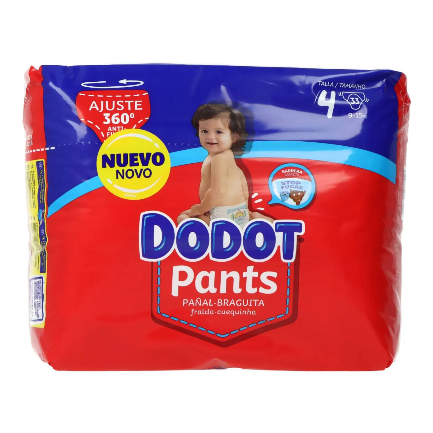 Dodot Pants Talla 4 9-15 Kg 33 Uds