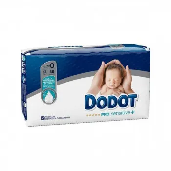 Dodot Pro Sensitive Talla 0 menos 3 kg 38 Pañales