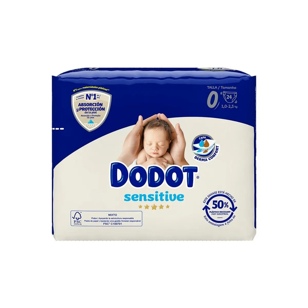 Dodot Sensitive Recién Nacido Talla 0 24 Uds