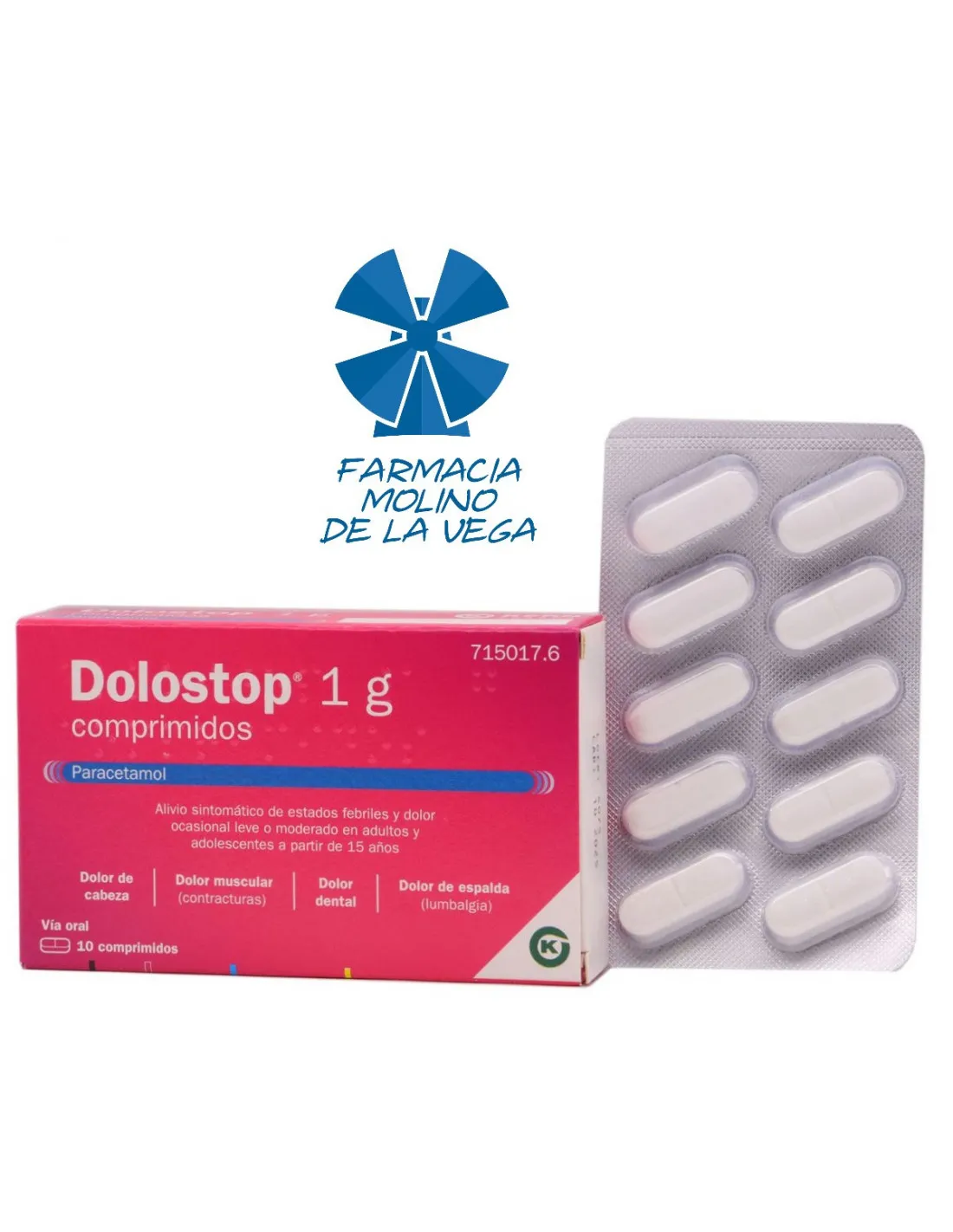 DOLOSTOP 1 G 10 COMPRIMIDOS