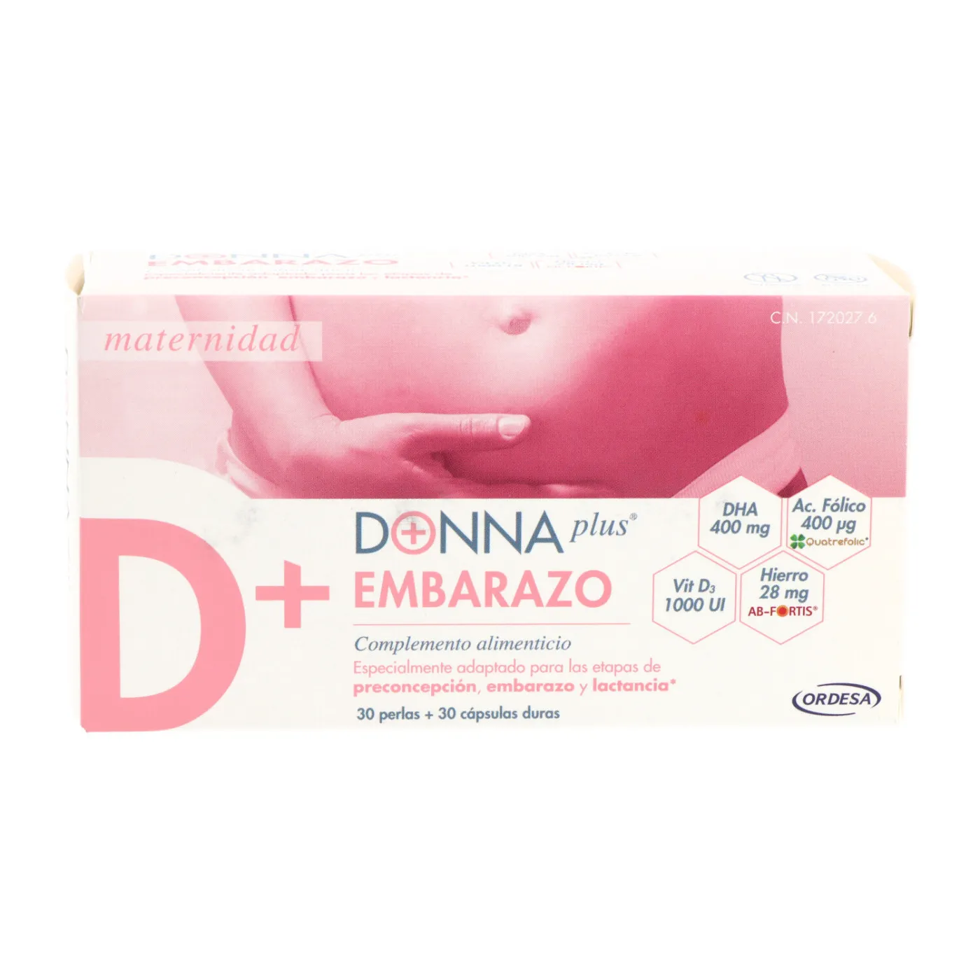 Donna Plus Embarazo 30 Perlas