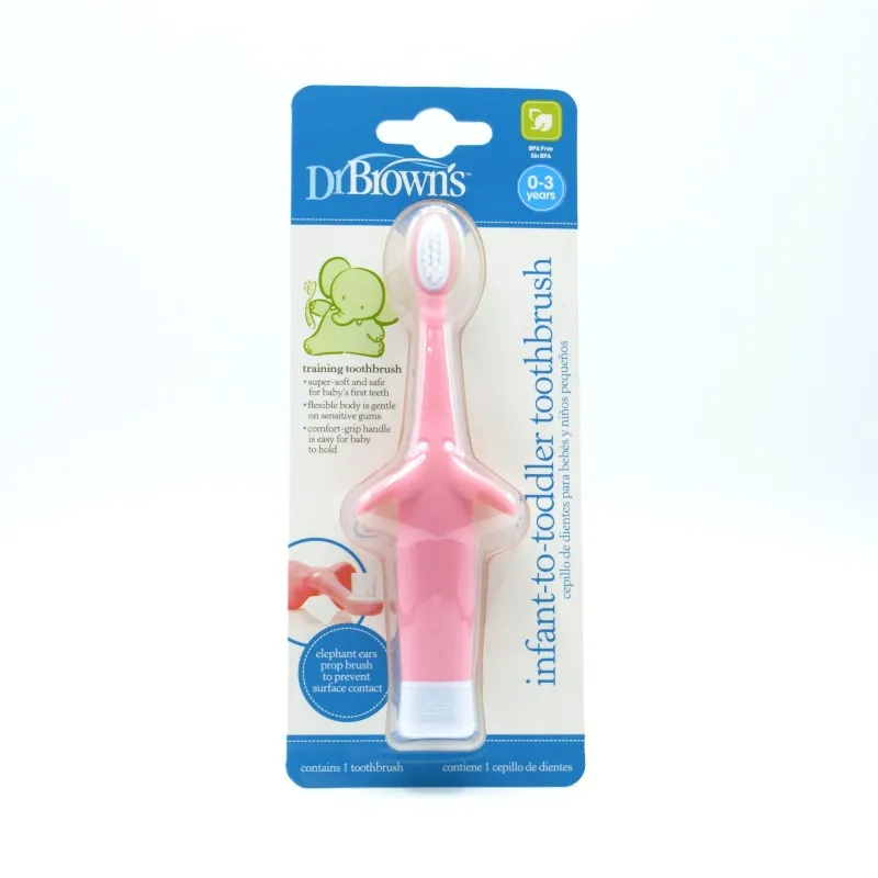 DR BROWN´S CEPILLO DIENTES BEBE ROSA