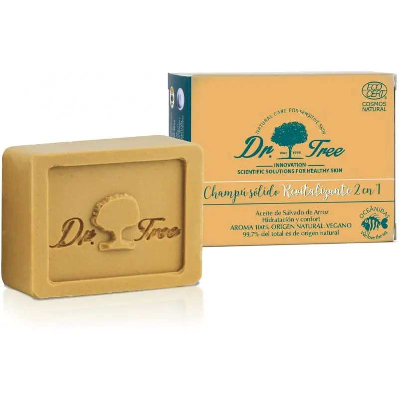 DR. TREE CHAMPU SOLIDO REVITALIZANTE 75 GRAMOS
