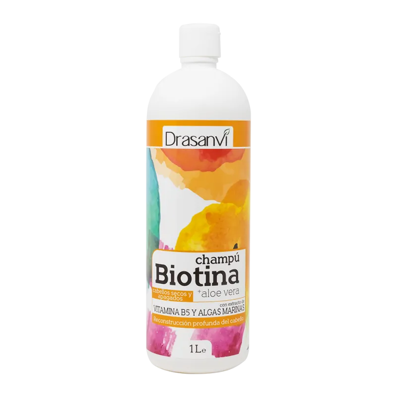 DRASANVI CHAMPU BIOTINA ALOE VERA CABELLO SECO 1 LITRO