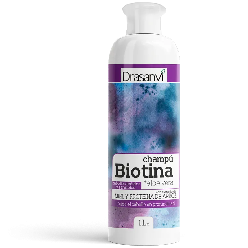 DRASANVI CHAMPU BIOTINA ALOE VERA CABELLO TEÑIDO 1 LITRO