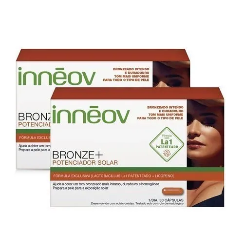 Duplo Inneov Bronze+ Potenciador Solar, 30 capsulas + 30 capsulas con 40% de Descuento! - Inneov