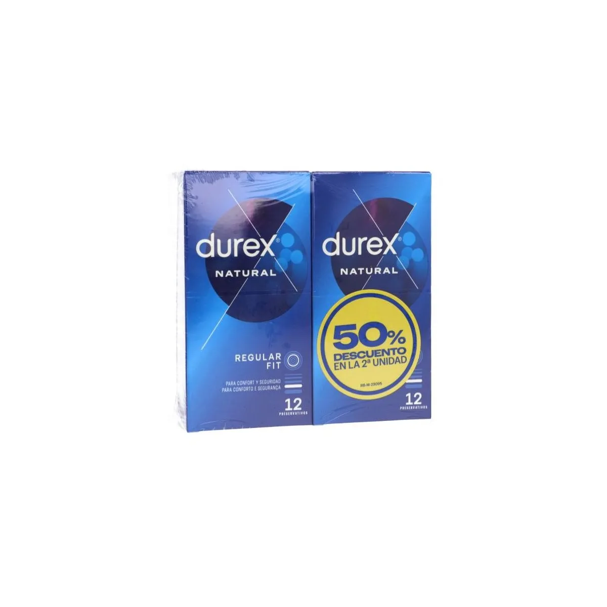 Durex Natural Plus Regular Fit 2 x 12 Unidades