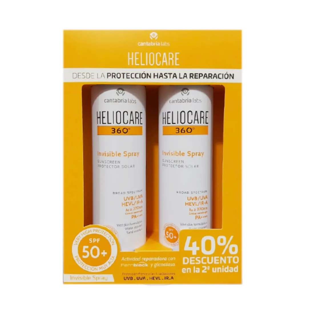 Heliocare Invisible Spray SPF 50+ 2x200mL