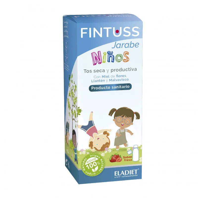 ELADIET FINTUSS JARABE NIÑOS TOS SECA 140 ML