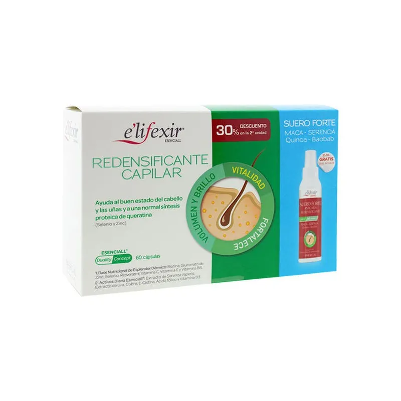 ELIFEXIR PACK REDENSIFICANTE 60 CAPSULAS + SUERO 35 ML