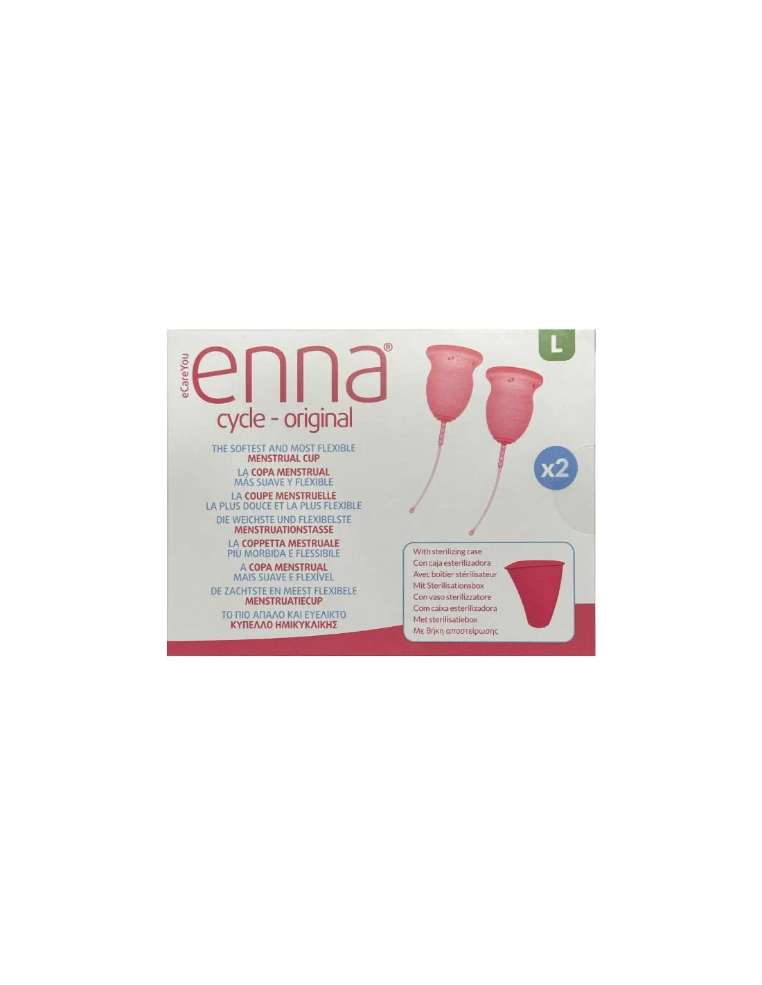 ENNA CYCLE COPA MENSTRUAL T-L 2 UNIDADES