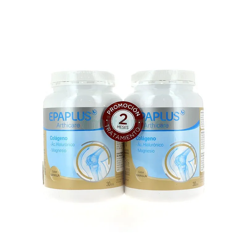 EpaPlus Colageno + Magnesio + Ac Hialuronico Bote Sabor Vainilla DUPLO
