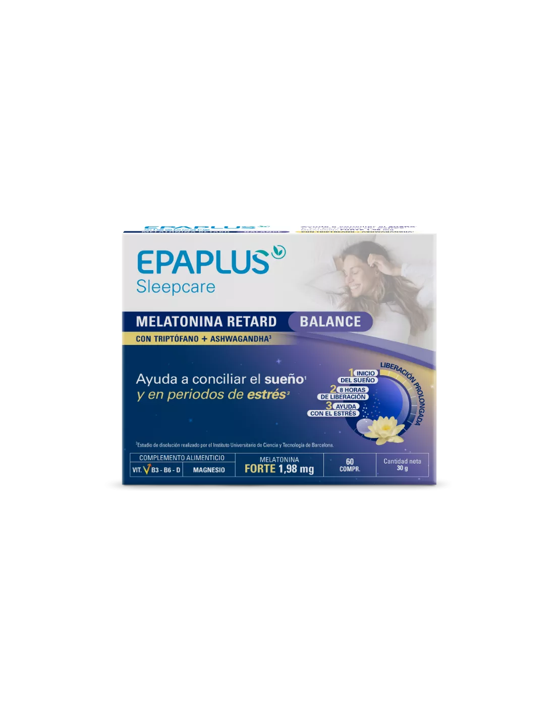 Epaplus Sleepcare Melatonina Retard Balance 60 Comprimidos