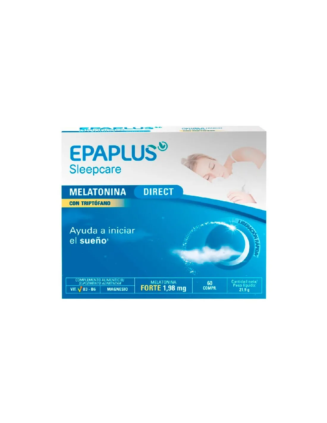 EPAPLUS SLEEPCARE MELATONINA CON TRIPTOFANO 60 COMPRIMIDOS