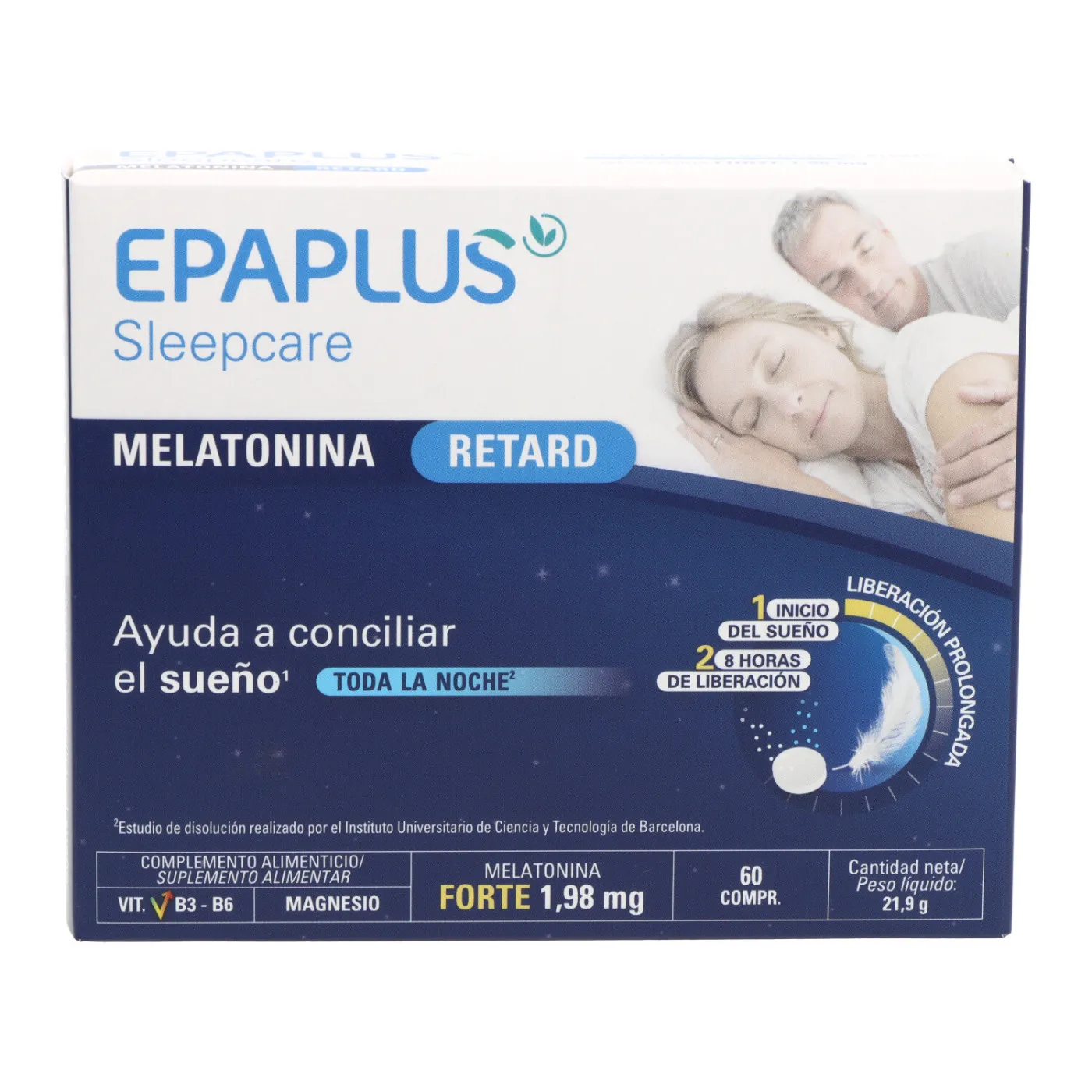 Epaplus Sleepcare Melatonina Retard 60 Comps