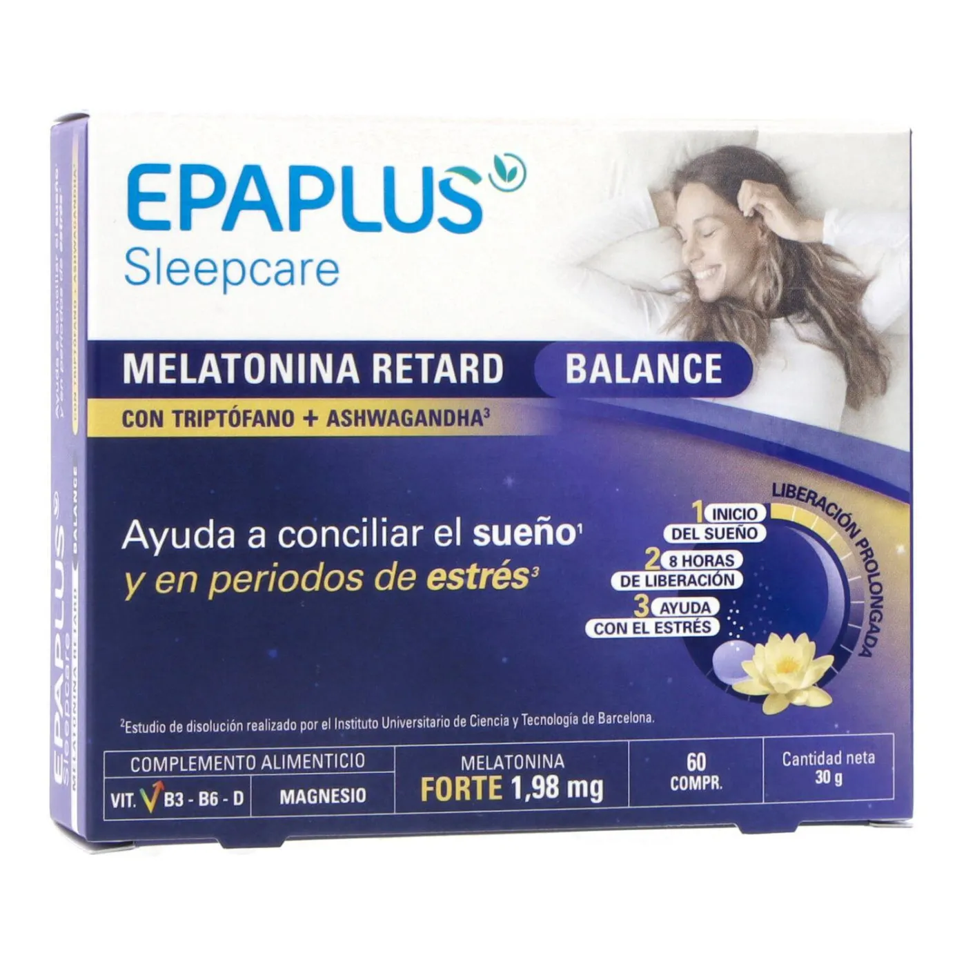 Epaplus Sleepcare Melatonina Retard Balance 60 C