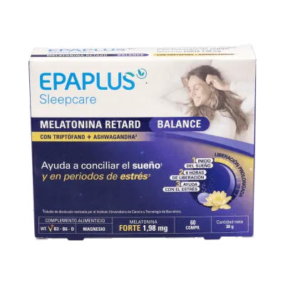 Epaplus Sueño Melatonina Retard Balance 60comp