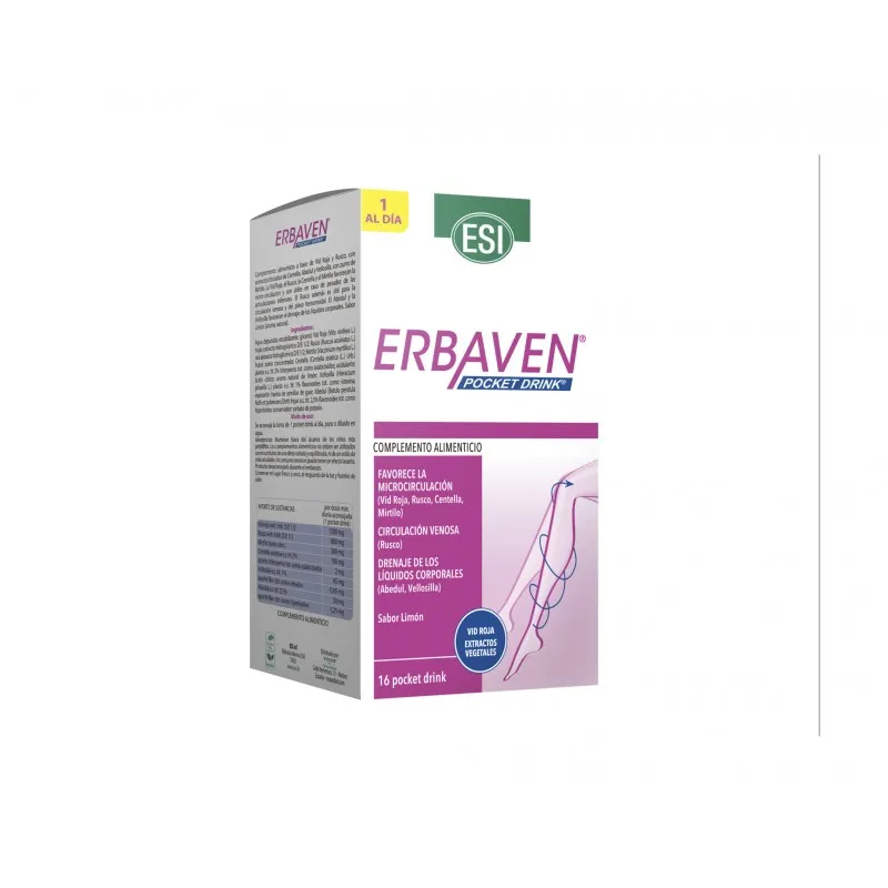 ESI ERBAVEN POCKET DRINK 16 SOBRES