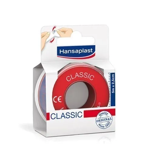 Esparadrapo Fijador Classic, 5 m x 2.5 cm - Hansaplast