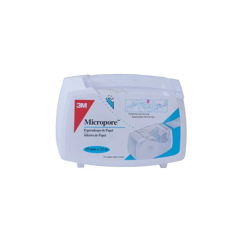 ESPARADRAPO PAPEL MICROPORE BLANCO 7,5X2,5