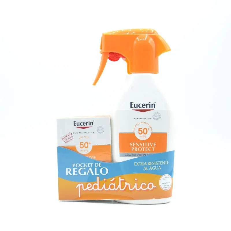 EUCERIN SOLAR PEDIATRICO PISTOLA 50+ 300 ML + 50ML REGALO
