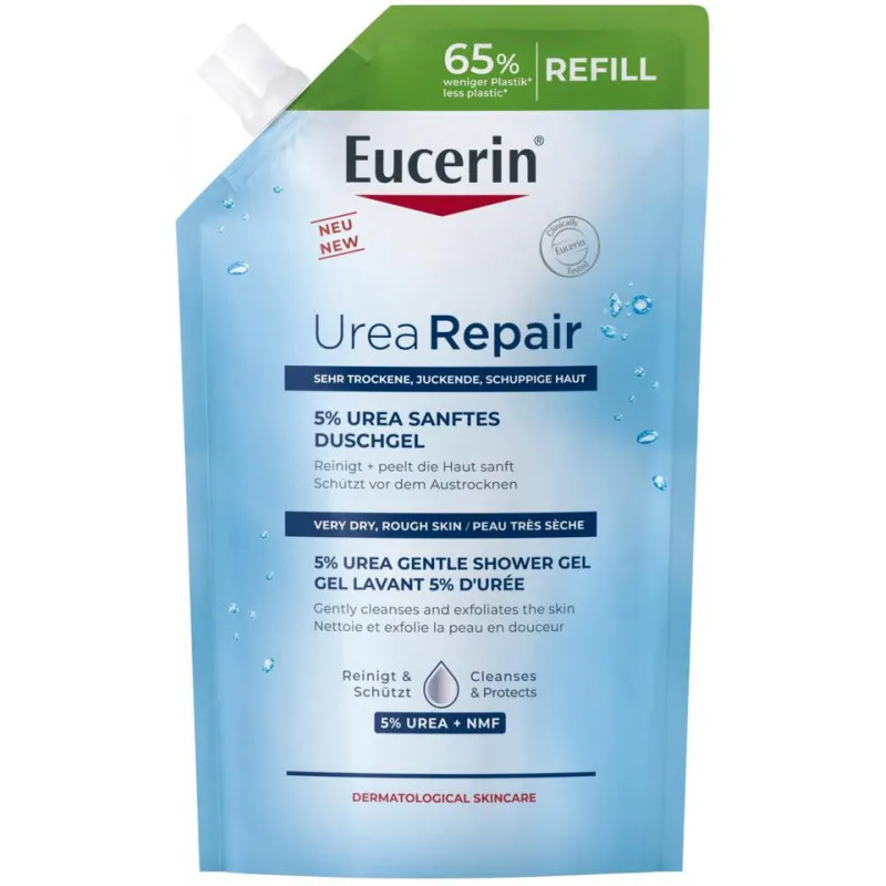 Eucerin UreaRepair Gel de Banho Suave 5% Ureia Recarga 400ml