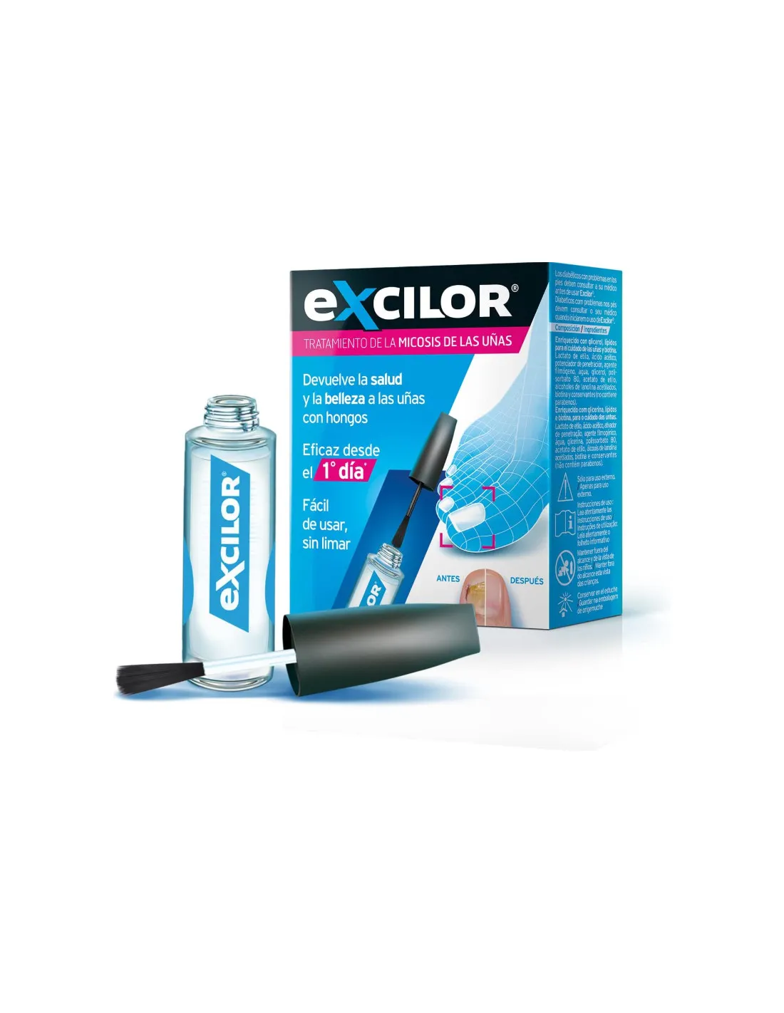 EXCILOR TRATAMIENTO DE LA MICOSIS DE LAS UÑAS 3,3 ML