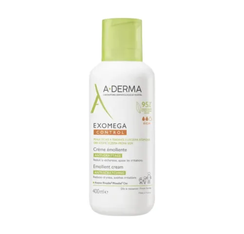 Exomega Control Crema Emoliente Antiirritación, 400 ml. - A-derma