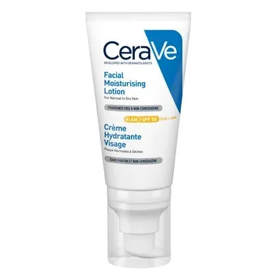 CeraVe Loción Hidratante Facial SPF50 52ml