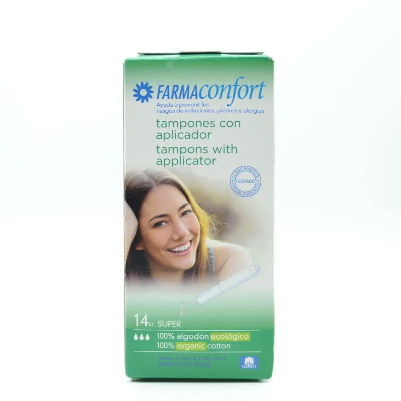 FARMACONFORT TAMPONES SUPER 100%ALGODON 14 U