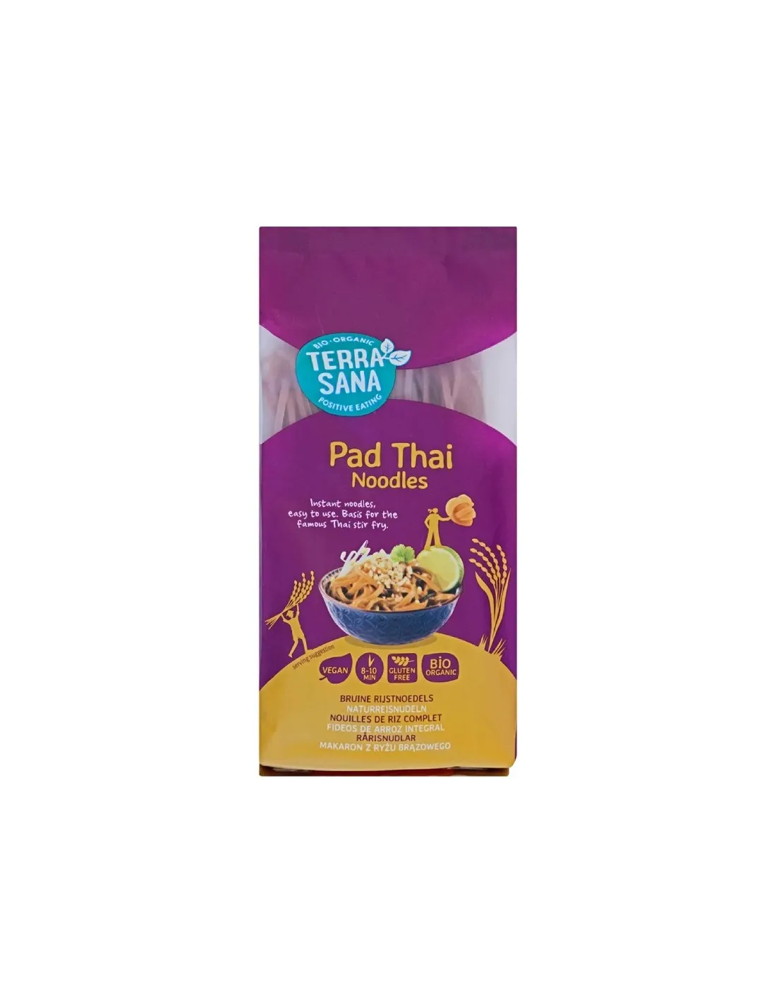 Fideos de arroz integral 100% Pad Thai de Terrasana