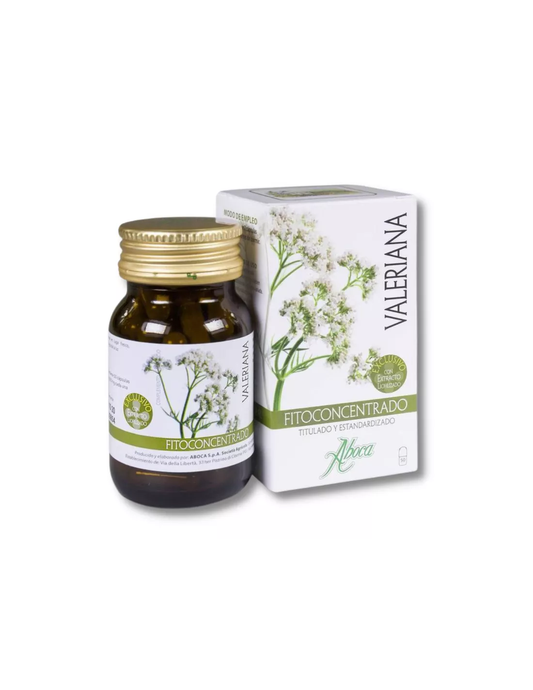 Fitoconcentrado Valeriana Aboc 500 Mg 50 Capsula