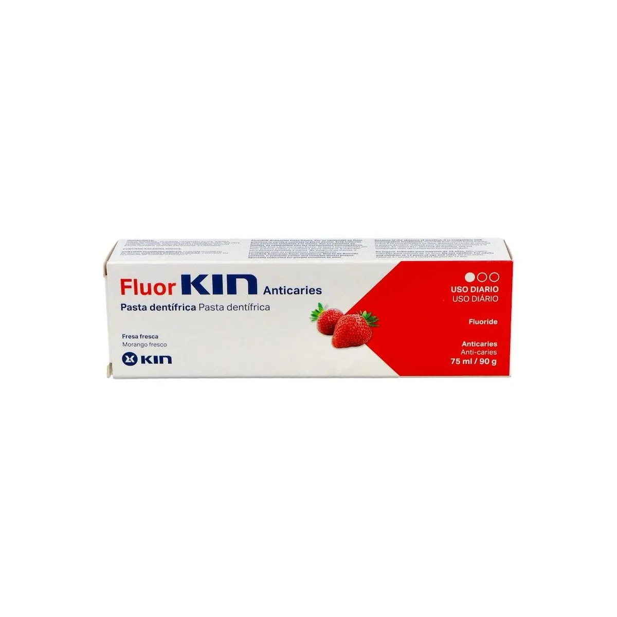 Fluor Kin Fresa Pasta Caries Dental 75 Ml